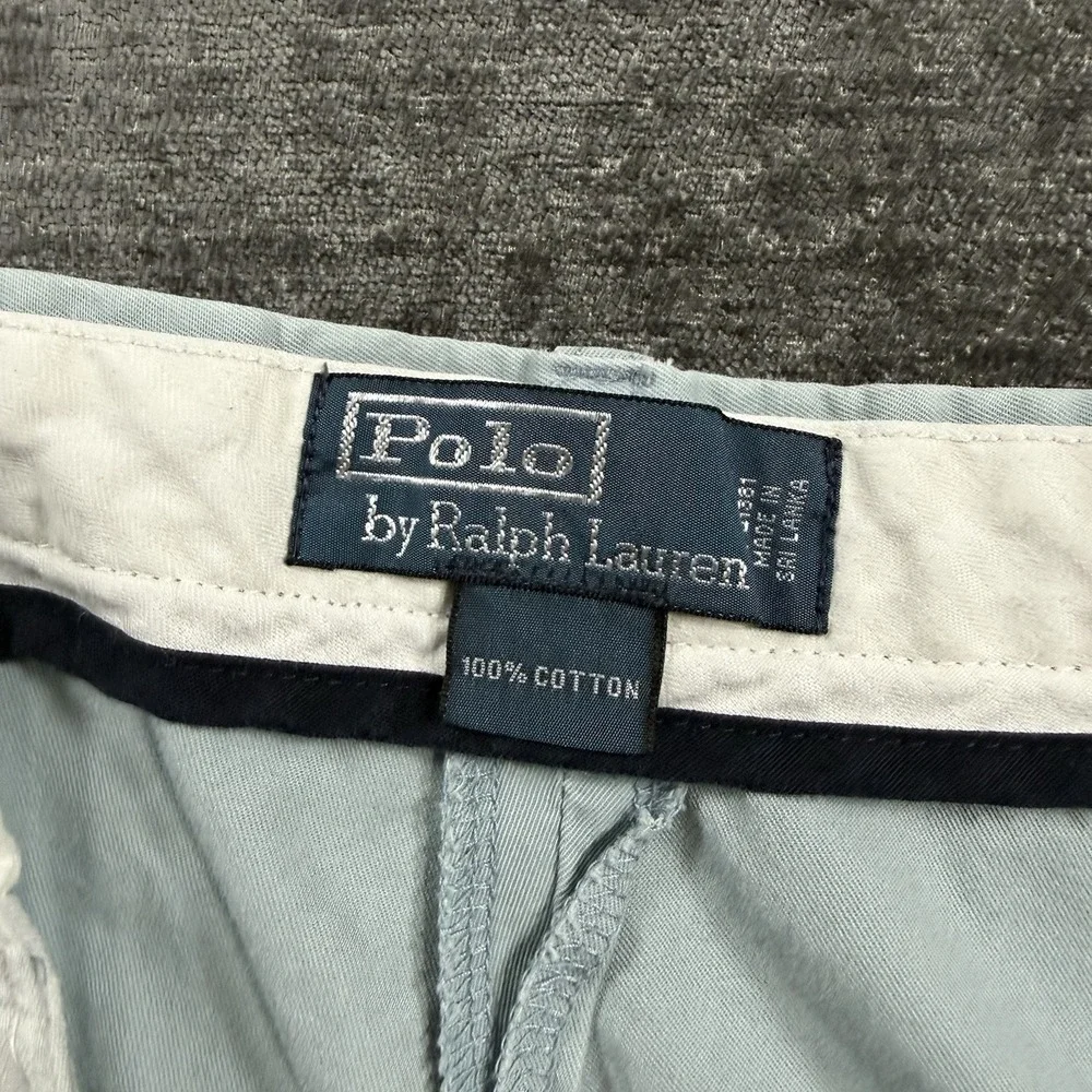 Vintage Polo By Ralph Lauren Light Blue Chino Pants Men's Size 38